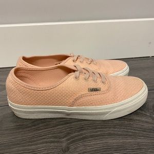 Coral/peach Vans
